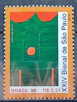 C 2165 Selo Bienal de Sao Paulo Volpi Arte 1998