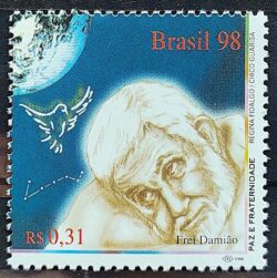 C 2176 Selo Paz e Fraternidade Frei Damiao Religiao 1998