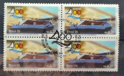 C 2181 Selo 400 Anos de Natal Forte Militar 1999 Quadra CBC RN
