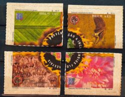 C 2203 Selo Parques Nacionais Incendios Florestais Tamandua IBAMA Mapa 1999 Separados