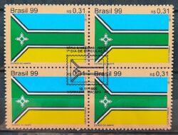 C 2226 Selo Bandeira do Amapa 1999 Quadra CBC AP