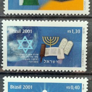 C 2355 Selo Novo Milenio Judaismo Israel Islamismo Catolicismo 2001 Serie Completa
