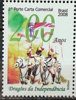 C 2747 Selo 200 Anos Dragoes da Independencia Cavalo 2008