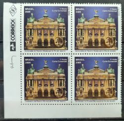 C 2823 Selo Theatro Municipal do Rio de Janeiro Arte 2009 Quadra Vinheta Correios
