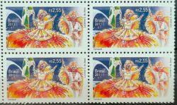 C 3150 Selo Relacoes Diplomaticas Brasil Belgica Carnaval Arte 2011 Quadra