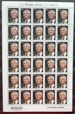 C 3375 Selo Sergio Vieira de Mello Personalidade UPAEP 2014 Folha