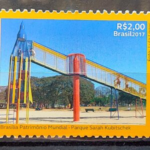 C 3726 Selo Brasilia Parque Sarah Kubitschek Crianca Foguete 2017
