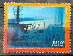 C 3730 Selo Brasilia Torre de TV Comunicacao Agua 2017