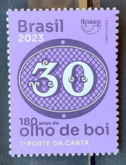 C 4108 Selo 180 Anos Olho de Boi 30 Reis 2023