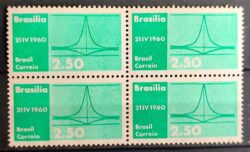 C 449 Selo Inauguracao de Brasilia 1960 Quadra 1