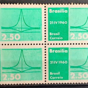 C 449 Selo Inauguracao de Brasilia 1960 Quadra 1