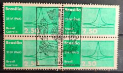 C 449 Selo Inauguracao de Brasilia 1960 Quadra CBC