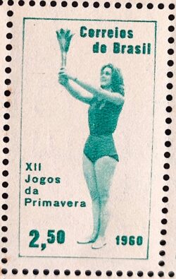 C 453 Selo Jogos da Primavera Mulher 1960