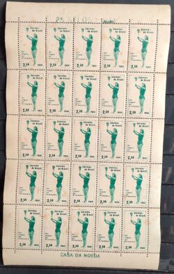 C 453 Selo Jogos da Primavera Mulher 1960 Folha