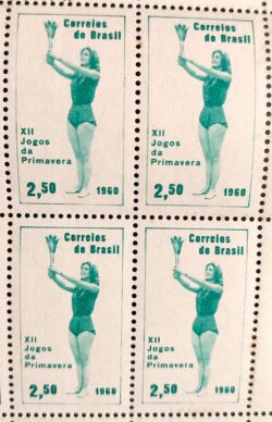 C 453 Selo Jogos da Primavera Mulher 1960 Quadra 2