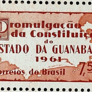 C 458 Selo Promulgacao da Constituicao da Guanabara Mapa Direito 1961