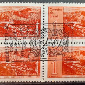 C 462 Selo Aniversario Cidade de Ouro Preto 1961 Quadra CBC SP Ribeirao Preto