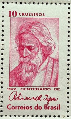 C 465 Selo Centenario Poeta India Rabindranath Tagore 1961