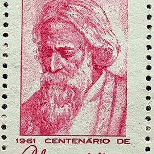 C 465 Selo Centenario Poeta India Rabindranath Tagore 1961