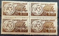 C 475 Selo Centenario Julio Mesquita Advogado Jornalista 1962 Quadra