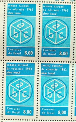 C 487 Selo Semana Nacional de Educacao 1963 Quadra 2