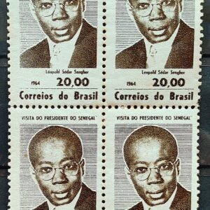 C 514 Selo Presidente do Senegal Leopold Sedar Senghor Personalidade 1964 Quadra 2
