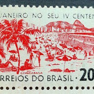 C 517 Selo 4 Centenario Cidade Rio de Janeiro Copacabana 1964 2