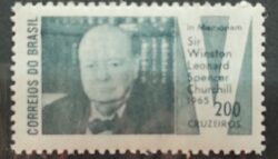 C 532Y Selo Presidente da Inglaterra Winston Churchill 1965 Marmorizado