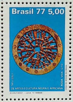 C 972 Selo Arte e Cultura Negra Africana Roda Viva 1977