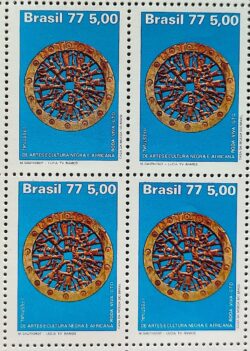 C 972 Selo Arte e Cultura Negra Africana Roda Viva 1977 Quadra