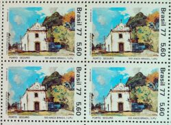 C 986 Selo Centenario da Filiacao do Brasil UPU Servicos Postais Porto Seguro 1977 Quadra MH