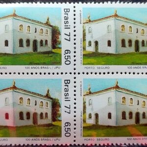 C 987 Selo Centenario da Filiacao do Brasil UPU Servicos Postais Porto Seguro 1977 Quadra