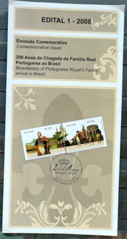 Edital 2008 01 Chegada da Familia Real Portuguesa Navio Cavalo 2008 1