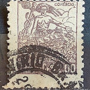 Selo Regular Cod RHM 472 Netinha Comercio CrS 2p00 Filigrana Q 1948 Circulado 1
