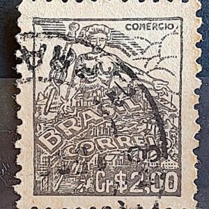 Selo Regular Cod RHM 472 Netinha Comercio CrS 2p00 Filigrana Q 1948 Circulado 4