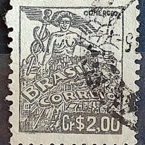 Selo Regular Cod RHM 472 Netinha Comercio CrS 2p00 Filigrana Q 1948 Circulado 5
