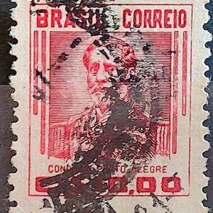 Selo Regular Cod RHM 474 Netinha Conde de Porto Alegre CrS 10p00 Filigrana Q 1949 Circulado 4