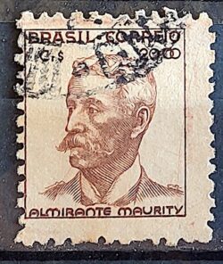 Selo Regular Cod RHM 475 Netinha Almirante Maurity CrS 20p00 Filigrana Q 1950 Circulado 1