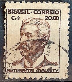 Selo Regular Cod RHM 475 Netinha Almirante Maurity CrS 20p00 Filigrana Q 1950 Circulado 11