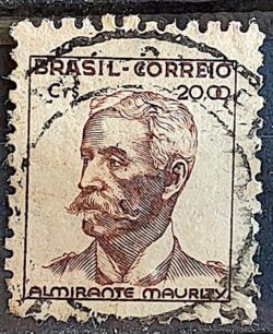 Selo Regular Cod RHM 475 Netinha Almirante Maurity CrS 20p00 Filigrana Q 1950 Circulado 6