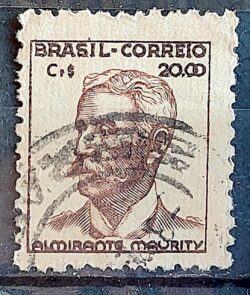 Selo Regular Cod RHM 475 Netinha Almirante Maurity CrS 20p00 Filigrana Q 1950 Circulado 8