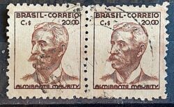 Selo Regular Cod RHM 475 Netinha Almirante Maurity CrS 20p00 Filigrana Q 1950 Dupla Circulado 3