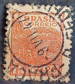 Selo Regular Cod RHM 482 Netinha Trigo CrS 0p20 Filigrana Q 1947 Circulado 4