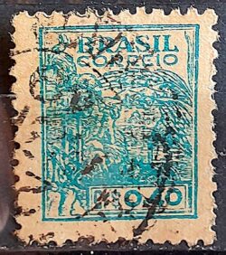 Selo Regular Cod RHM 483 Netinha Trigo CrS 0p40 Filigrana Q 1947 Circulado 15