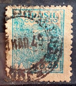 Selo Regular Cod RHM 483 Netinha Trigo CrS 0p40 Filigrana Q 1947 Circulado 16