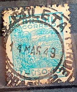 Selo Regular Cod RHM 483 Netinha Trigo CrS 0p40 Filigrana Q 1947 Circulado 5