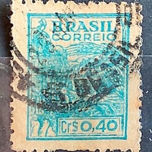 Selo Regular Cod RHM 483 Netinha Trigo CrS 0p40 Filigrana Q 1947 Circulado 6