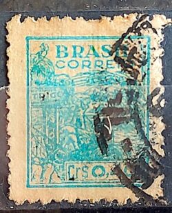 Selo Regular Cod RHM 483 Netinha Trigo CrS 0p40 Filigrana Q 1947 Circulado 7