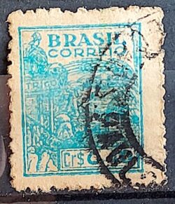 Selo Regular Cod RHM 483 Netinha Trigo CrS 0p40 Filigrana Q 1947 Circulado 8