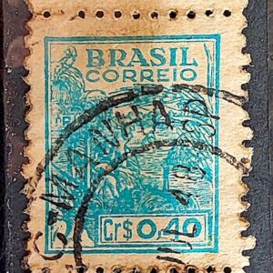 Selo Regular Cod RHM 483 Netinha Trigo CrS 0p40 Filigrana Q 1947 Dupla Circulado 4